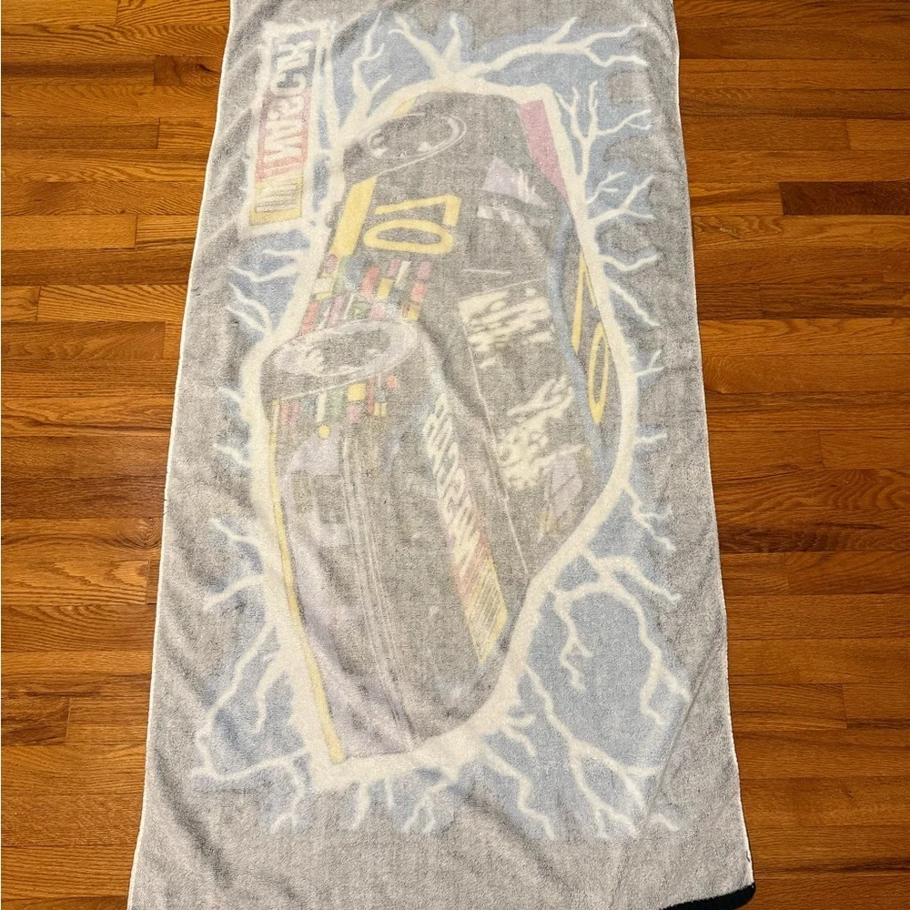 crazy 90s NASCAR Lightning Beach Towel Bath rare vintage Dale Earnhardt Shower